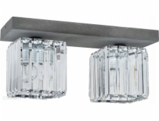 Stropní svítidlo Stropní světlo Spot Light Gallant 2x60W E27 beton/transparent 2244236