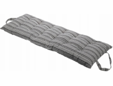 Home Styling Collection Polstr na zahradní židli, bavlna, černobílý vzor, 120 x 40 cm