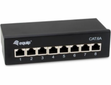 Equip Equip Patchpanel 8x RJ45 Cat6A FTP 1HE Premium černá