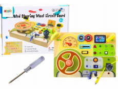 LeanToys Analog Board Senzorická manipulační LED světla do auta