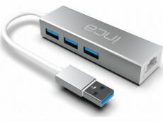HUB USB Inca INCA adaptér IUSB-03T Type-A > 3xUSB-A, 1xRJ45, 1000 Mb/s