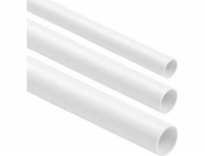 STASIŃSKI Tuhá, hladká elektrická trubka BÍLÁ RL-28 2m (BALENÍ 25ks)