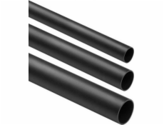 STASIŃSKI Pevná, hladká elektrická trubka ČERNÁ CRL-22 2m (BALENÍ 25ks)