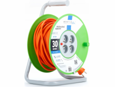 Montis Prodlužovací kabelový naviják MT104-30 4x2p+Z 16A 3680W 3x1,5 30m Montis oranž.