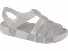 Crocs Crocs Isabella Dětské třpytivé sandály 209836-0IC šedá 32/33