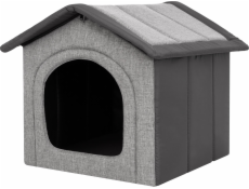 Hobbydog R3 INARIŮV DOMEČEK PRO PANENKY SVĚTLE ŠEDÝ S GRAFITEM