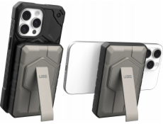 Baseus UAG Rugged 10K Powerbanka - 10000 mAh powerbanka se stojánkem, 10W bezdrátové nabíjení, kompatibilní s MagSafe, kabel součástí (černý/titan)