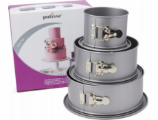 Patisse Patisse - Sada 3 vysokých dortových forem SILVER-TOP