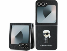 Karl Lagerfeld Karl Lagerfeld KLHCZF6SAPKINPK Z Flip6 F741black/black Saffiano Monogram Ikonik Pin