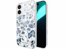 Kate Spade New York Ochranné drahokamy Kate Spade New York MagSafe – pouzdro na iPhone 16 (květinová modrá)
