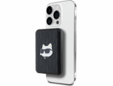 Powerbanka Karl Lagerfeld Karl Lagerfeld Powerbanka indukční KLPB5FPGKSCHHK 15W 5000mAh černá/černá Choupette Head Pin MagSafe