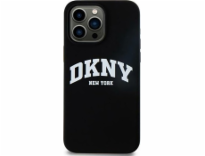 DKNY DKNY DKHMP16XSNYACH iPhone 16 Pro Max 6.9 černo/černé pevné pouzdro Silikonové bílé Tištěné logo MagSafe