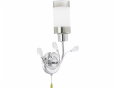 Mdeco Retro nástěnné svítidlo ELM8267/1 8C sklo do ložnice chrom