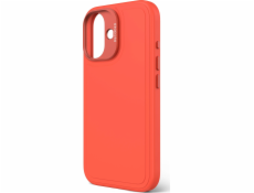 Decoded Decoded Antimikrobiální silikonový zadní kryt – silikonové ochranné pouzdro kompatibilní s MagSafe pro iPhone 16 (mandarinka)