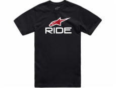 Tričko Alpinestars ALPINESTARS RIDE 4.0 CSF TEE, černá/bílá/červená Velikost: S