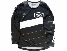 100% 100% R-CORE Jersey junior dlouhý rukáv Černá vel. M (NOVINKA 2023)