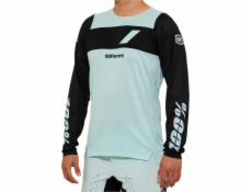 100% pánské tričko 100% R-CORE X Jersey Dlouhý rukáv Bledě modrý Velikost M (NOVINKA2023)