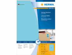 Barevné etikety Herma 4403, A4, samolepící, 210 x 297 mm, matný modrý papír, 100 ks (4403)