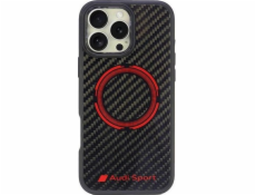 Audi Audi Carbon Fiber Sport Red Circle MagSafe iPhone 16 Pro Max 6.9 černo/černé pevné pouzdro AUS-TPUPCMIP16PM-RSQ/D5-BK