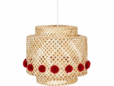Závěsná lampa Atmosphera LIBY BAMB s prolamovaným bambusovým stínidlem, O 40 cm
