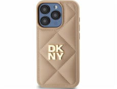DKNY DKNY DKHCP14SPQDSLE iPhone 14 6.1 béžové/béžové prošívané logo