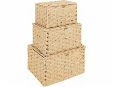 Tkané úložné boxy Atmosphera ELIO, 3 kontejnery