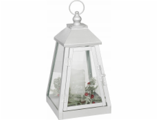 Kovová lucerna Atmosphera s LED svíčkou, 32 x 17 cm