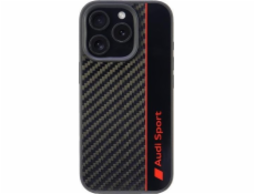 Audi Audi Carbon Fiber Stripe iPhone 16 Pro 6.3 černý pevný obal AUS-TPUPCIP16P-R8/D1-BK