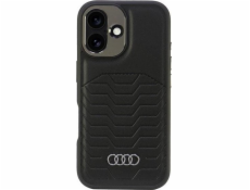 Audi Audi Synthetic Leather MagSafe iPhone 16 6.1 černý/černý pevný obal AU-TPUPCMIP16-GT/D3-BK