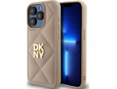 DKNY DKNY DKHCP15LPQDSLE iPhone 15 Pro 6.1 béžové/béžové prošívané logo