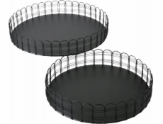 Boltze WEIRY kovové vaničky, 2 ks. Asi 25-31 cm