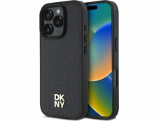 DKNY DKNY DKHMP16LPSHRPSK Pevné pouzdro na iPhone 16 Pro 6.3 černo/černé Logo MagSafe