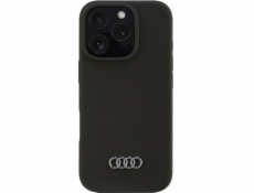 Silikonový obal Audi Audi iPhone 16 Pro 6.3 černý/černý pevný obal AU-LSRIP16P-Q3/D1-BK