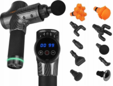 LTC Massager MASSAGER Masážní pistole LTC s 10 hroty, sada černá/uhlíková