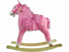 Lean Sport Houpací kůň Pink with Curls Sounds 74 cm