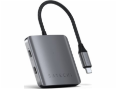Satechi USB HUB Satechi 4portový USB-C Hub PD - hliníkový USB-C hub (4x USB-C 10Gbps, včetně 1x 100W PD) (vesmírně šedý)