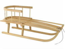 LeanToys dřevěné sáně s opěradlem provázek saně velké