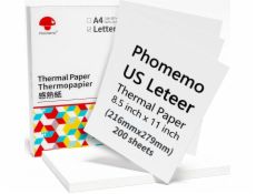 Phomemo termopapírové karty White Ream Letter 216mm 200 ks. pro Phomemo M832 / Q22-ZD2-RMSG10-LTR