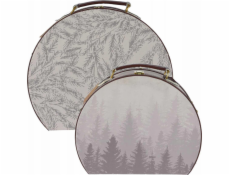 Home Styling Collection Sada dekorativních krabiček ve tvaru kufrů, 2 ks.