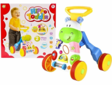 Veselá odsunovač hrochů LeanToys se zrcadlovými gumovými kolečky