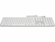 LMP Large Font USB Keyboard 110 kláves drátová USB klávesnice s 2x USB a hliníkovým horním krytem - italská