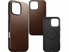 Kožené pouzdro Nomad Nomad Modern, hnědé - iPhone 16 Pro