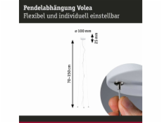 Paulmann Nastavitelný závěs pro svítidla VOLEA 230V bílá / stříbrná / plast