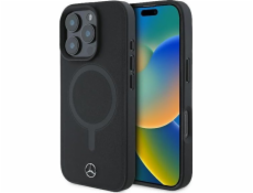 Mercedes Mercedes MEHMP16X23RCMK iPhone 16 Pro Max 6.9 černo/černé pevné pouzdro Smooth Leather MagSafe