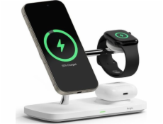 Ringke 3V1 QI2 MAGNETICKÁ MAGSAFE BEZDRÁTOVÁ NABÍJEČKA BÍLÁ nabíječka