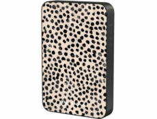 Powerbanka UAB Hautica Burga Gunmetal Magnetic Powerbank - magnetická powerbanka 5000 mAh kompatibilní s MagSafe, USB-C - USB-C kabel součástí (mandlové latte)
