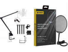 Stolní mikrofonní stojan Mozos Mozos Black SB42 + pop filtr mikrofonu PS-PRO