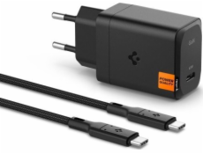 Spigen nabíječka SPIGEN ARCSTATION PRO GAN-651 1-PORTOVÁ SÍŤOVÁ NABÍJEČKA 65W + KABEL TYPU C ČERNÝ
