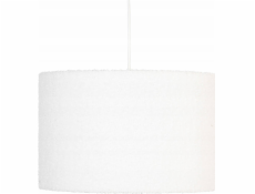 Závěsná lampa Atmosphera Závěsná lampa TINA, stínidlo bouclé, O 37 cm