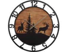 Nástěnné hodiny Boltze se zimním motivem, LUDWIG, O 70 cm